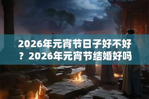 2026年元宵节日子好不好？2026年元宵节结婚好吗？