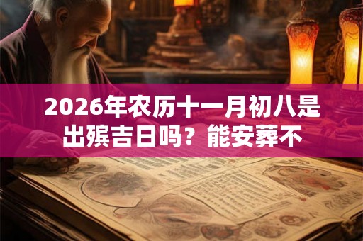 2026年农历十一月初八是出殡吉日吗？能安葬不