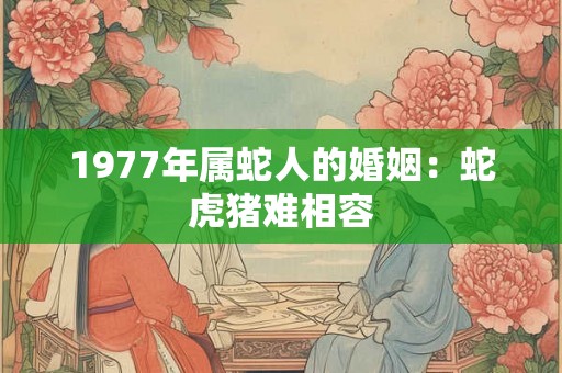 1977年属蛇人的婚姻:蛇虎猪难相容 1977年属蛇人的婚姻:蛇虎猪难相容