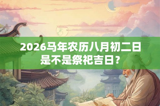 2026马年农历八月初二日是不是祭祀吉日? 2026马年农历八月初二日是不是祭祀吉日?