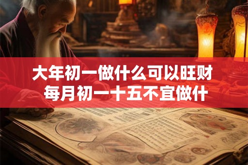 大年初一做什么可以旺财  每月初一十五不宜做什