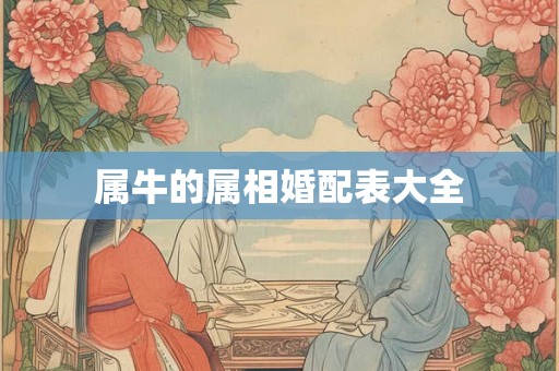 属牛的属相婚配表大全