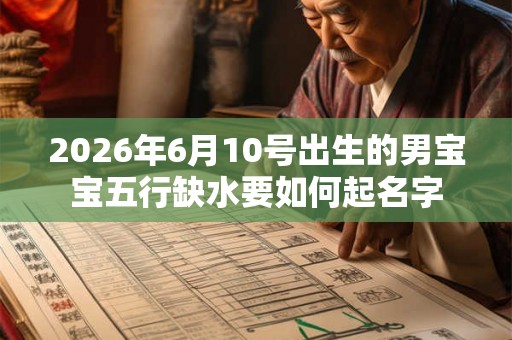 2026年6月10号出生的男宝宝五行缺水要如何起名字