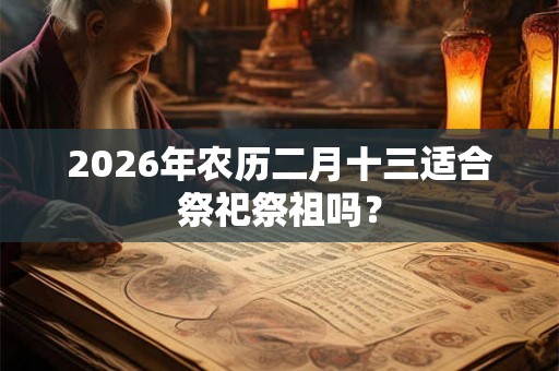 2026年农历二月十三适合祭祀祭祖吗? 2026年农历二月十三适合祭祀祭祖吗?