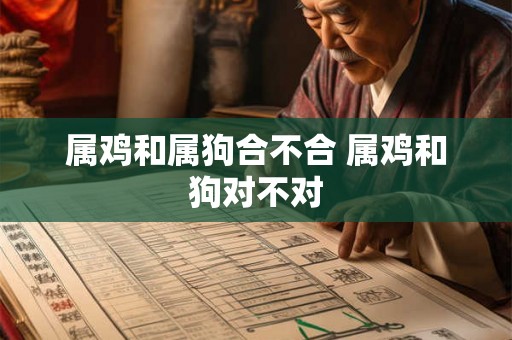 属鸡和属狗合不合 属鸡和狗对不对