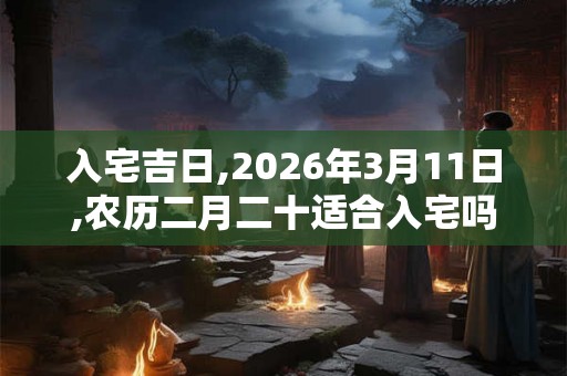 入宅吉日,2026年3月11日,农历二月二十适合入宅吗