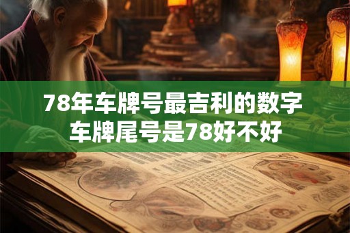 78年车牌号最吉利的数字 车牌尾号是78好不好