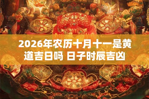 2026年农历十月十一是黄道吉日吗 日子时辰吉凶