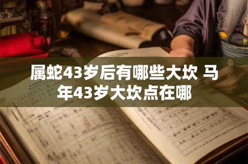 属蛇43岁后有哪些大坎 马年43岁大坎点在哪