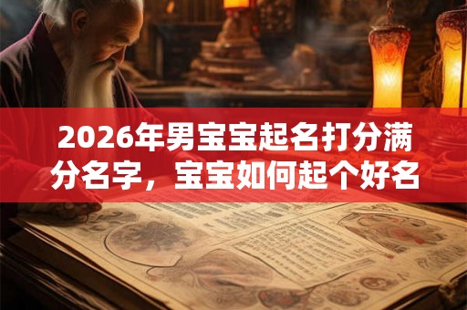 2026年男宝宝起名打分满分名字，宝宝如何起个好名字？