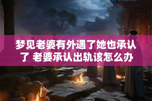 梦见老婆有外遇了她也承认了 老婆承认出轨该怎么办