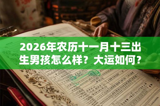 2026年农历十一月十三出生男孩怎么样？大运如何？