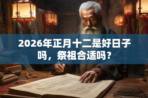 2026年正月十二是好日子吗，祭祖合适吗？