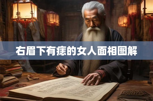 右眉下有痣的女人面相图解