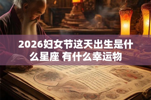 2026妇女节这天出生是什么星座 有什么幸运物