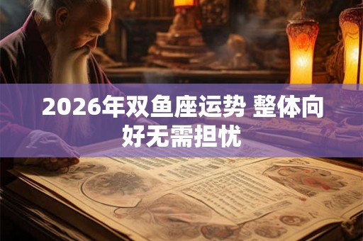2026年双鱼座运势 整体向好无需担忧 2026年双鱼座运势 整体向好无需担忧