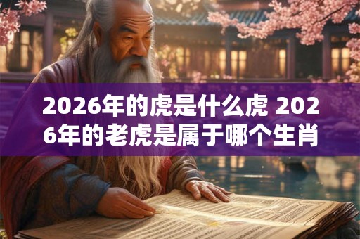 2026年的虎是什么虎 2026年的老虎是属于哪个生肖