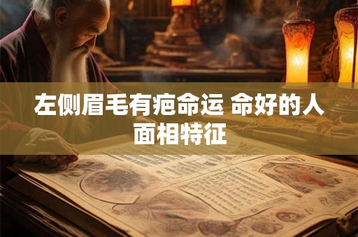 左侧眉毛有疤命运 命好的人面相特征