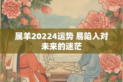 属羊20224运势 易陷入对未来的迷茫