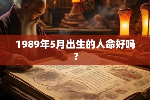 1989年5月出生的人命好吗？