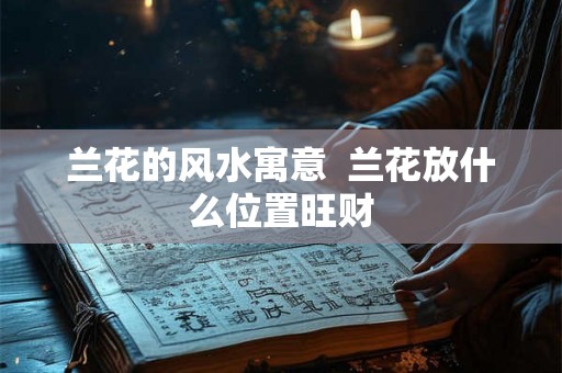 兰花的风水寓意  兰花放什么位置旺财