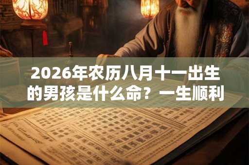 2026年农历八月十一出生的男孩是什么命？一生顺利吗？