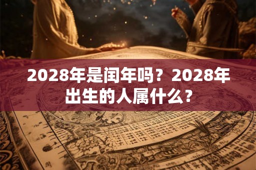 2028年是闰年吗？2028年出生的人属什么？
