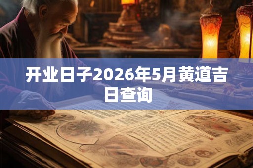 开业日子2026年5月黄道吉日查询
