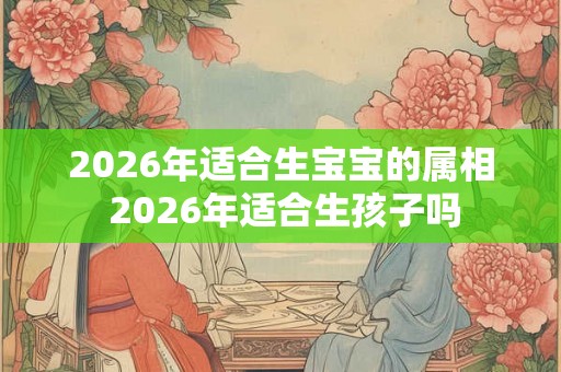 2026年适合生宝宝的属相 2026年适合生孩子吗