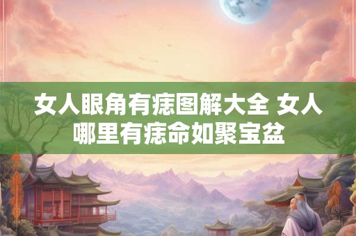 女人眼角有痣图解大全 女人哪里有痣命如聚宝盆 女人眼角有痣图解大全 女人哪里有痣命如聚宝盆