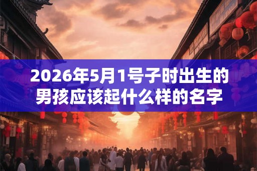 2026年5月1号子时出生的男孩应该起什么样的名字 2026年5月1号子时出生的男孩应该起什么样的名字