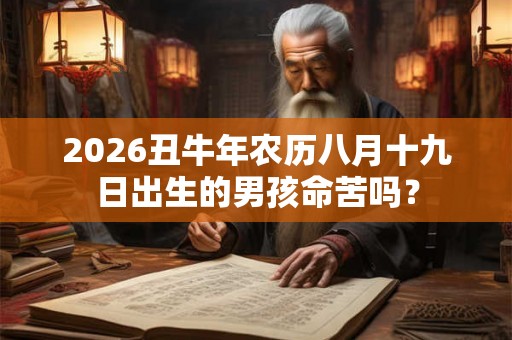 2026丑牛年农历八月十九日出生的男孩命苦吗？