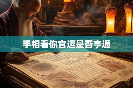 手相看你官运是否亨通