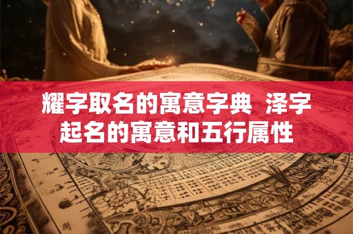 耀字取名的寓意字典  泽字起名的寓意和五行属性