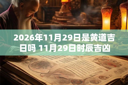 2026年11月29日是黄道吉日吗 11月29日时辰吉凶