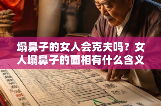 塌鼻子的女人会克夫吗？女人塌鼻子的面相有什么含义？