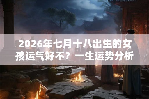 2026年七月十八出生的女孩运气好不？一生运势分析