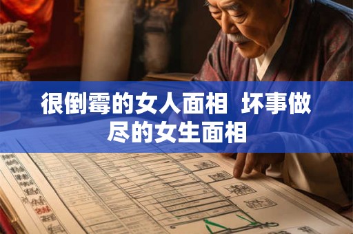 很倒霉的女人面相 坏事做尽的女生面相 很倒霉的女人面相 坏事做尽的女生面相