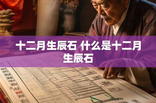 十二月生辰石 什么是十二月生辰石