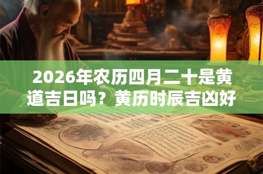 2026年农历四月二十是黄道吉日吗?黄历时辰吉凶好不好? 2026年农历四月二十是黄道吉日吗?黄历时辰吉凶好不好?