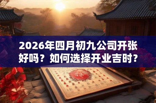 2026年四月初九公司开张好吗?如何选择开业吉时? 2026年四月初九公司开张好吗?如何选择开业吉时?