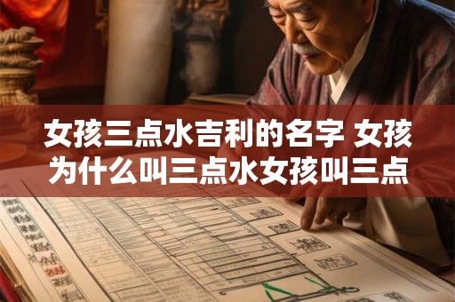 女孩三点水吉利的名字 女孩为什么叫三点水女孩叫三点水吉利吗