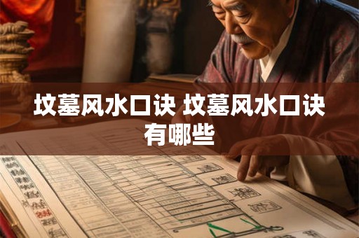 坟墓风水口诀 坟墓风水口诀有哪些