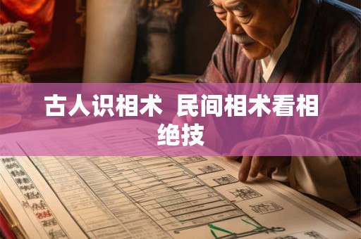 古人识相术 民间相术看相绝技 古人识相术 民间相术看相绝技