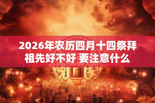 2026年农历四月十四祭拜祖先好不好 要注意什么