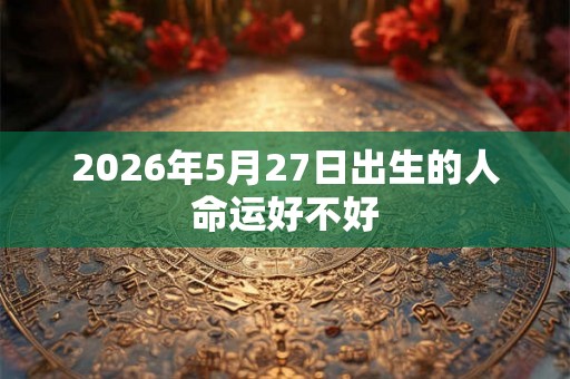 2026年5月27日出生的人命运好不好