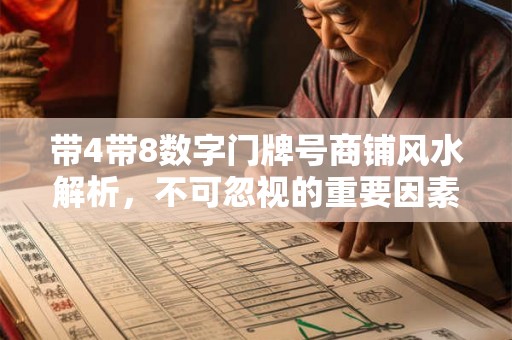 带4带8数字门牌号商铺风水解析，不可忽视的重要因素