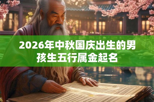 2026年中秋国庆出生的男孩生五行属金起名