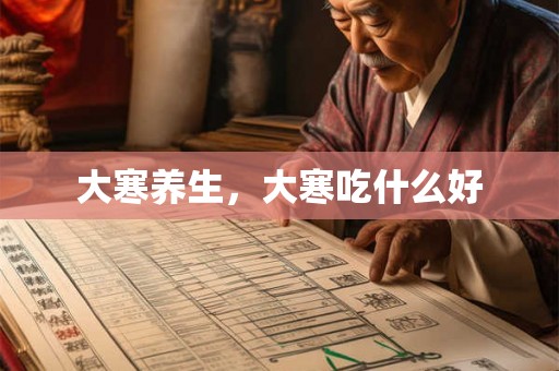大寒养生，大寒吃什么好