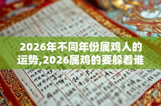 2026年不同年份属鸡人的运势,2026属鸡的要躲着谁